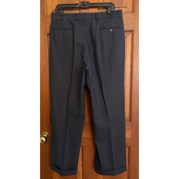 Brooks Brothers 346 Stretch Suit Mens‎ 40R Gray Wool 2-PC Set Jacket Pants 34x28